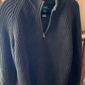 Ralph Lauren Women’s Army Green Thick Zip-Up Sweater